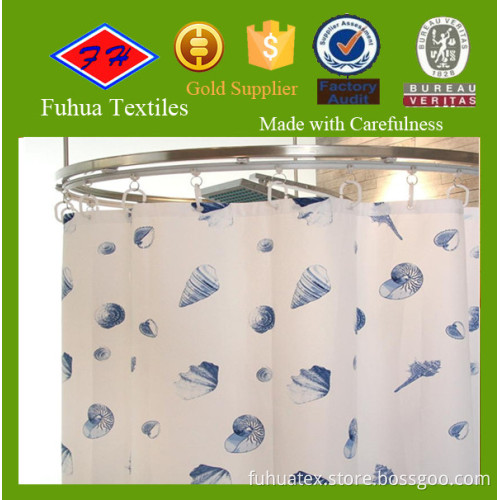 100% polyester Carton Fish Dobby Shower Curtain Fabric